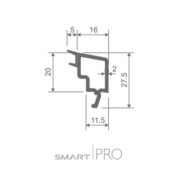 Штапик стандартный 16 мм на стеклопакет 24мм в Шымкенте