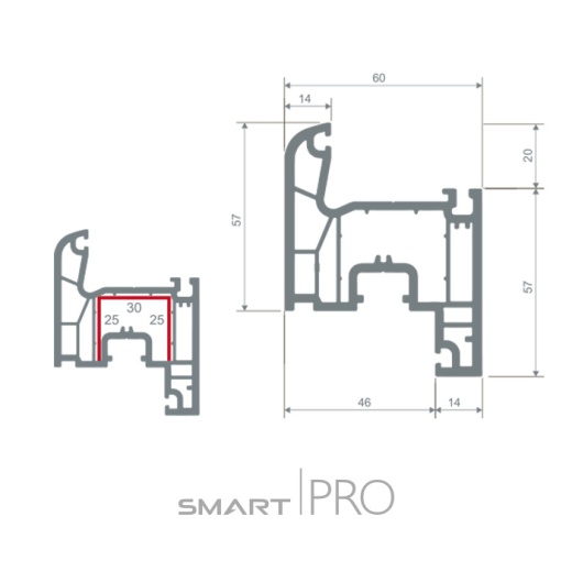 Створка оконная 4-х камерная в Шымкенте