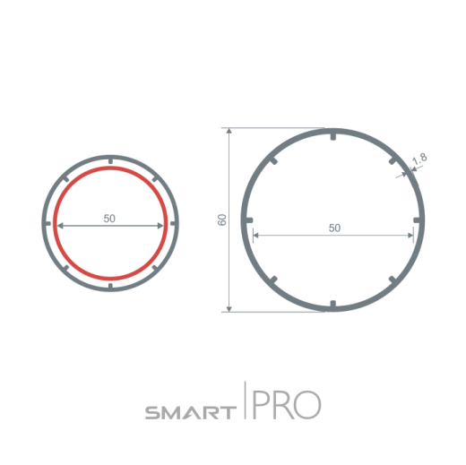 Труба круглая (60) в Шымкенте