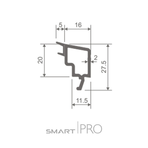 Штапик стандартный 16 мм на стеклопакет 24мм в Шымкенте