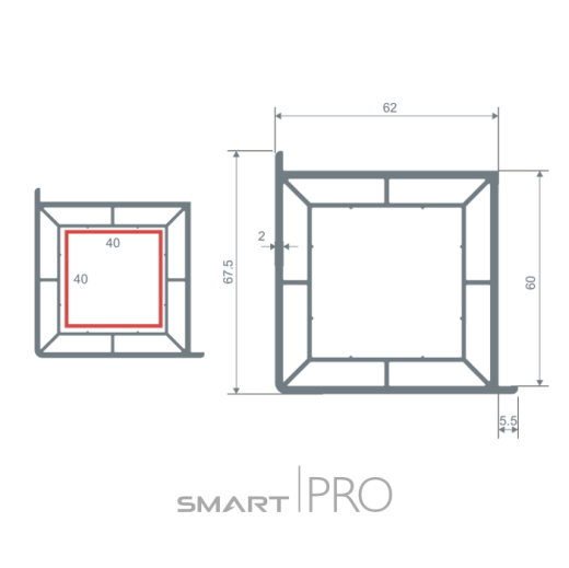 Профиль углового соединения (60) в Шымкенте