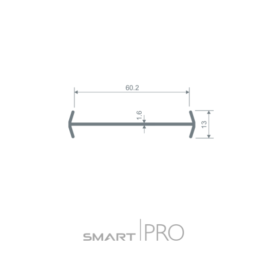 Соединительный профиль (нащельник) (60) в Шымкенте